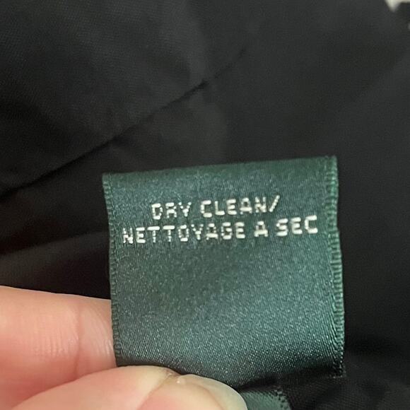 Lauren Ralph Lauren Fit and Flare Dress 12 Black White Polka Dot Feminine Flirty - Picture 9 of 9